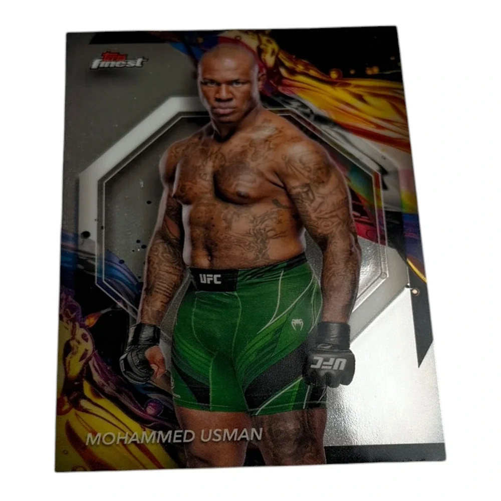 2024 Topps Finest UFC Mohammed Usman Uncommon Card 119 Heavyweight Nigeria